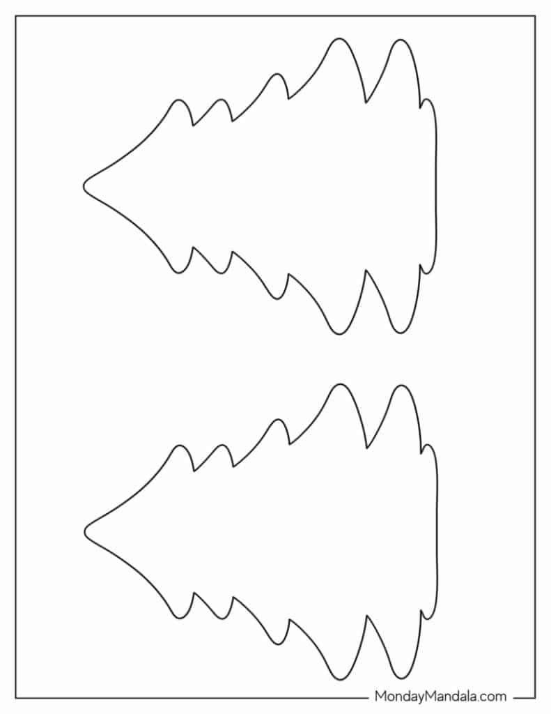60 christmas tree templates (free pdf printables)